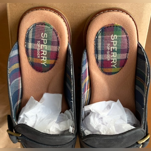 Sperry Women's Leather Mules Black 8 - Picture 8 of 11